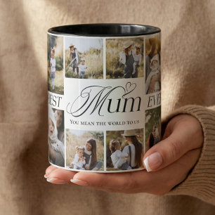 Best Mum Ever Personalized Photo Collage keepsake Mug