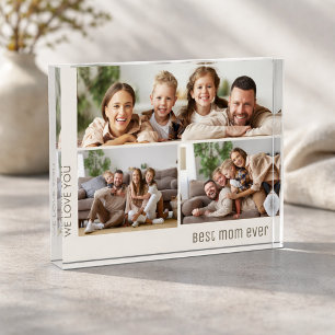 Best Mum Ever Photo Collage Mother's Day Block