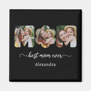 Best Mum Ever Photo Collage Mothers Gift Magnet