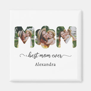 Best Mum Ever Photo Collage Mothers Gift Magnet