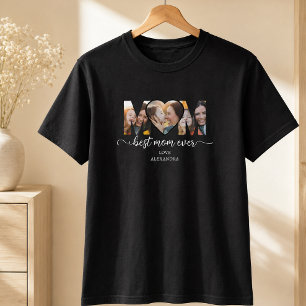 Best Mum Ever Photo Collage Mothers Gift T-Shirt
