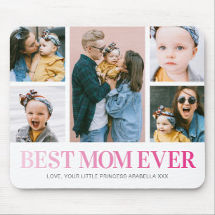 Best Mum Ever Photo Collage Mouse Pad