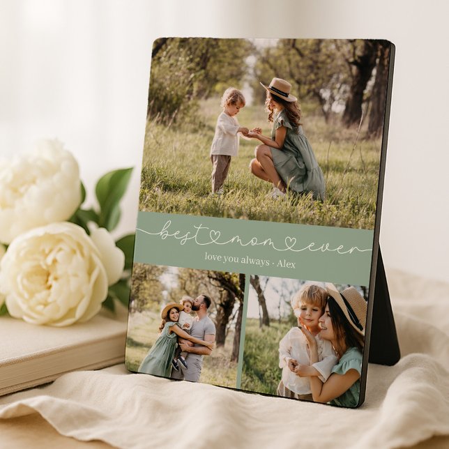 Best Mum Ever Photo Collage Plaque (Creator Uploaded)