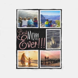 Best Mum Ever!!! Photo Fleece Blanket