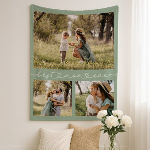 Best Mum Ever Photo Fleece Blanket