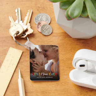 Best Mum Ever Photo Keychain