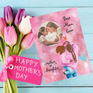 Best Mum Ever Photo Mothers Day Greeting Card