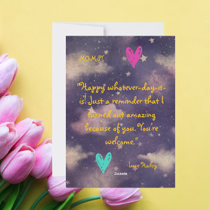 Best Mum Ever  Photo Mothers Day Greeting Card