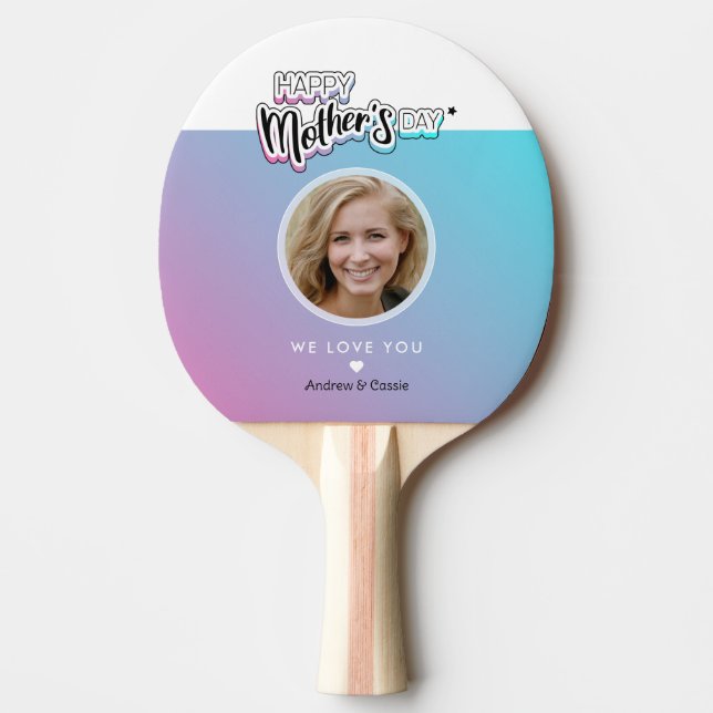 Best mum ever ping pong paddle (Front)