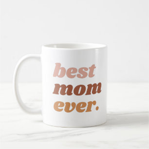 Best Mum Ever Pink Boho Photo Coffee Mug