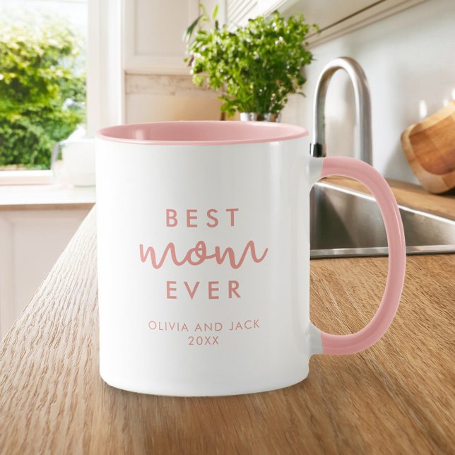 Best Mum Ever Pink Custom Mothers Day Mug (Creator Uploaded)