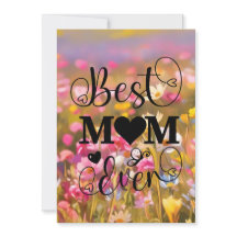Best Mum Ever Pink Wild Flowers Field 2025