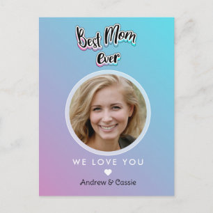 Best mum ever postcard