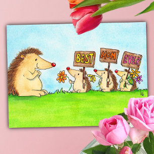 Best Mum Ever postcard by Nicole Janes