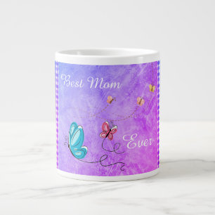 Best Mum Ever, Purple Butterfly Speciality Mug