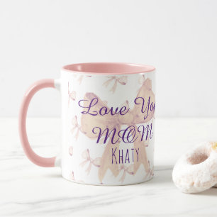 Best Mum Ever Ribbon Elegant Modern Mothers Day Mug