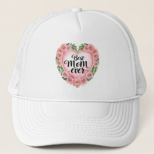 Best Mum Ever Rose Heart Hat – Sweet Mother’s Day