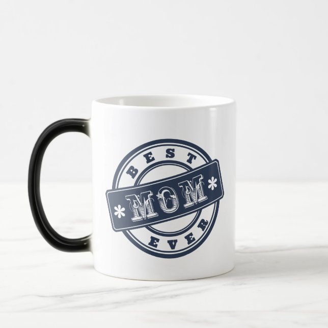 Best Mum Ever Rubber Stamp Mug for Mother's Day (Left)