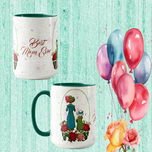 Best Mum Ever Rustic Roses Vintage Mothers Day Fun Mug