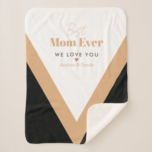 Best mum ever sherpa blanket (Front)