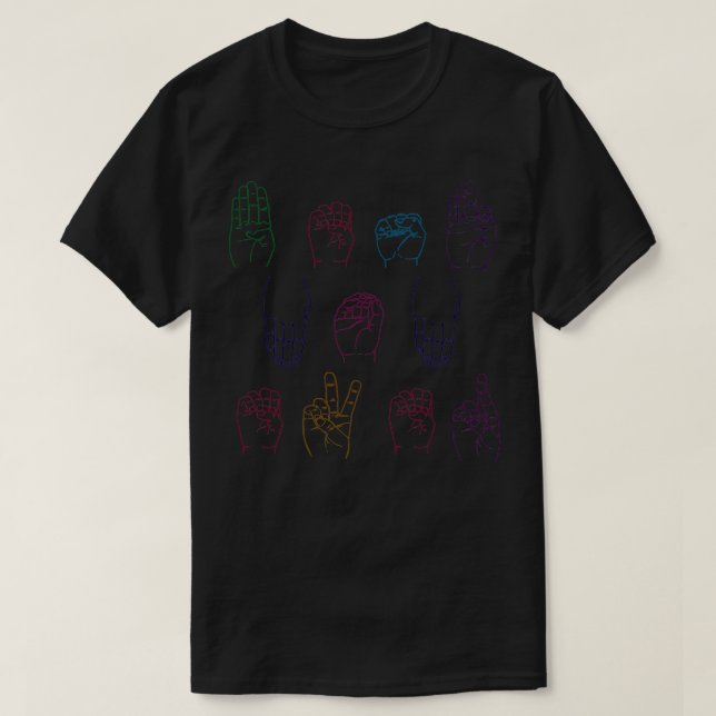 Best Mum Ever sign language T-Shirt (Design Front)