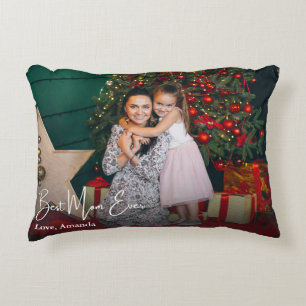 Best Mum Ever Simple Custom Photo Decorative Cushion