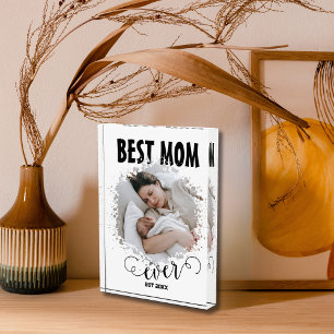 Best Mum Ever Simple Photo Block