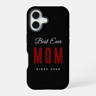 Best Mum Ever Since 20XX Modern Simple Preppy iPhone 16 Case