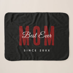 Best Mum Ever Since 20XX Modern Simple Preppy Sherpa Blanket