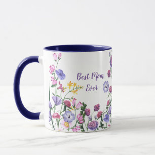 Best Mum Ever Spring Summer Garden Flowers Mug