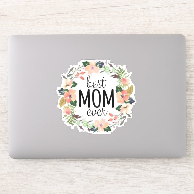 Best Mum Ever Sticker (Computer)
