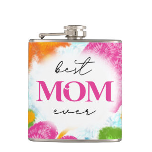 Best Mum Ever Sublimation Design Hip Flask