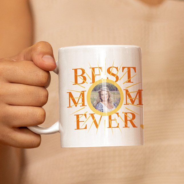 Best Mum Ever sun photo Mother's Day Coffee Mug (Creator Uploaded)