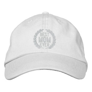 Best Mum Ever SuperMom Laurels Embroidery Embroidered Hat