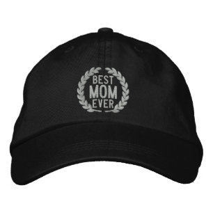 Best Mum Ever SuperMom Laurels Embroidery Embroidered Hat