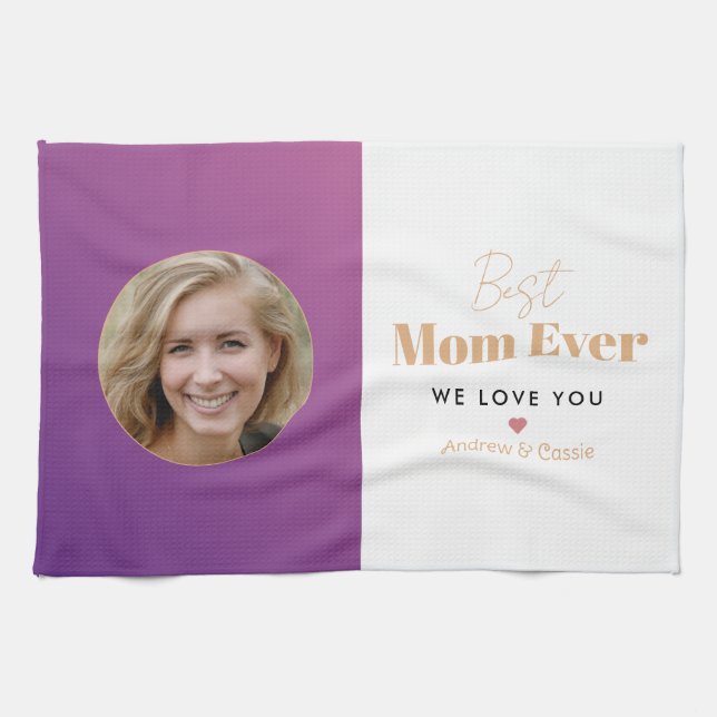 Best mum ever tea towel (Horizontal)
