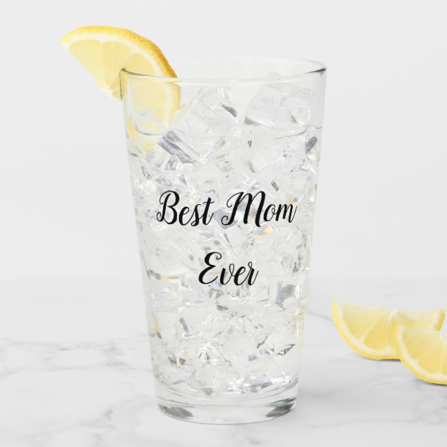 Best mum ever text pink glass (Front Ice)