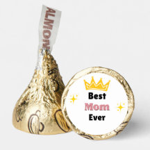 Best Mum ever text with crown white