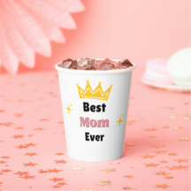 Best Mum ever text with crown white