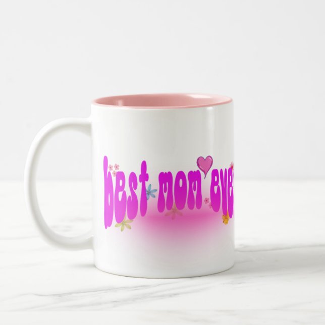 Best Mum Ever Tone Mug Gift for Her (Left)