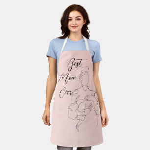 Best Mum Ever Trendy One Line baby Classic Apron
