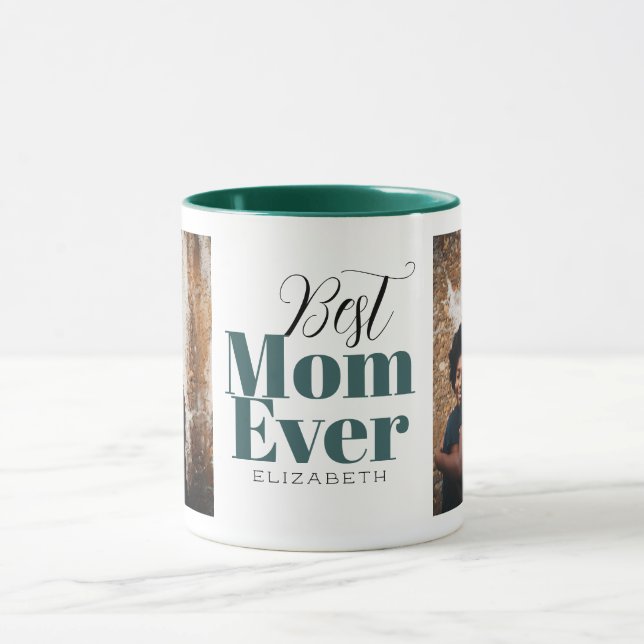 Best Mum Ever Typography Customised  Mug (Center)