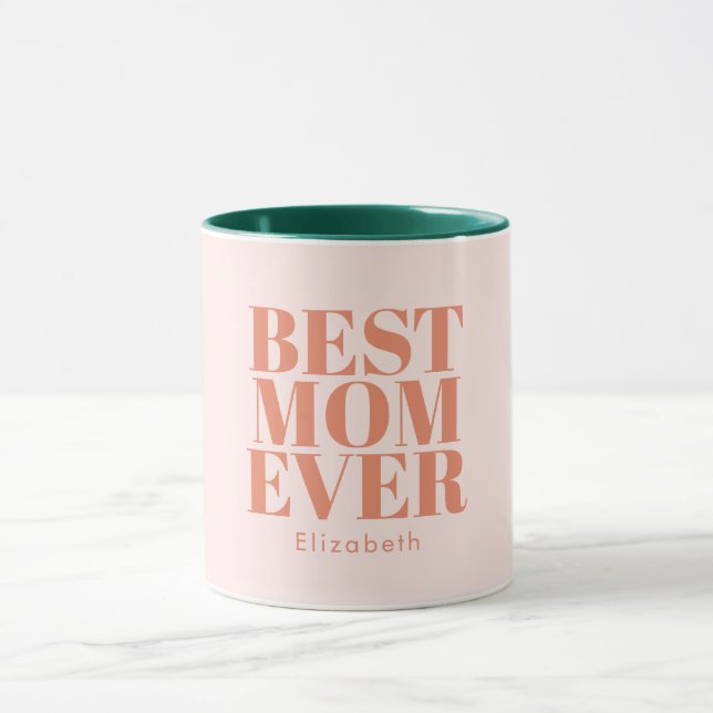 Best Mum Ever Typography Customised  Mug (Center)