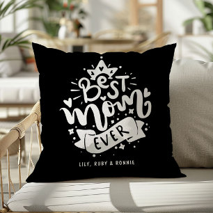 Best Mum Ever Typography Mother's Day Cushion