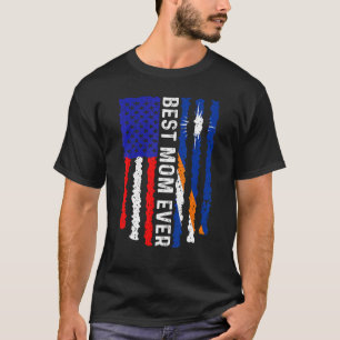Best Mum Ever Us Marshall Islands Flag Mother's Da T-Shirt