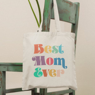 Best mum ever Vintage retro script Mother's day Tote Bag