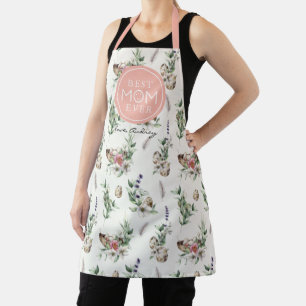 Best Mum Ever Wild Flower Egg Feather Apron