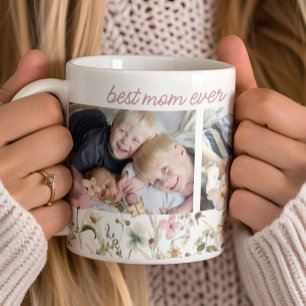 Best Mum Ever Wildflower Photo Coffee Mug
