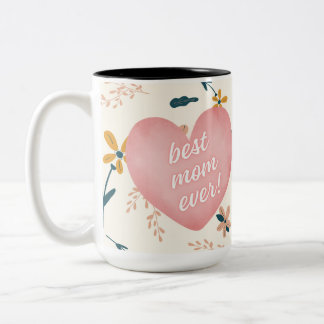 Best Mum Ever Wildflower Photo Mother's Day Mug