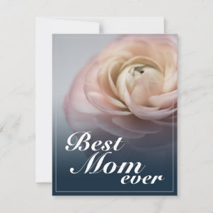 Best mum ever with big pink rose